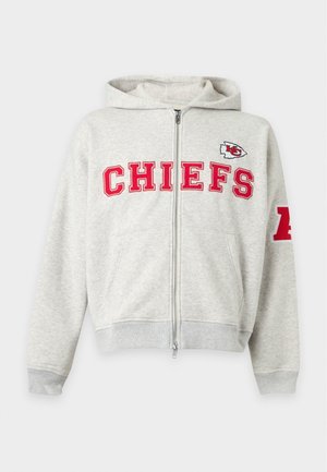 Abercrombie & Fitch, KANSAS CITY CHIEFS - Φούτερ με φερμουάρ - light grey