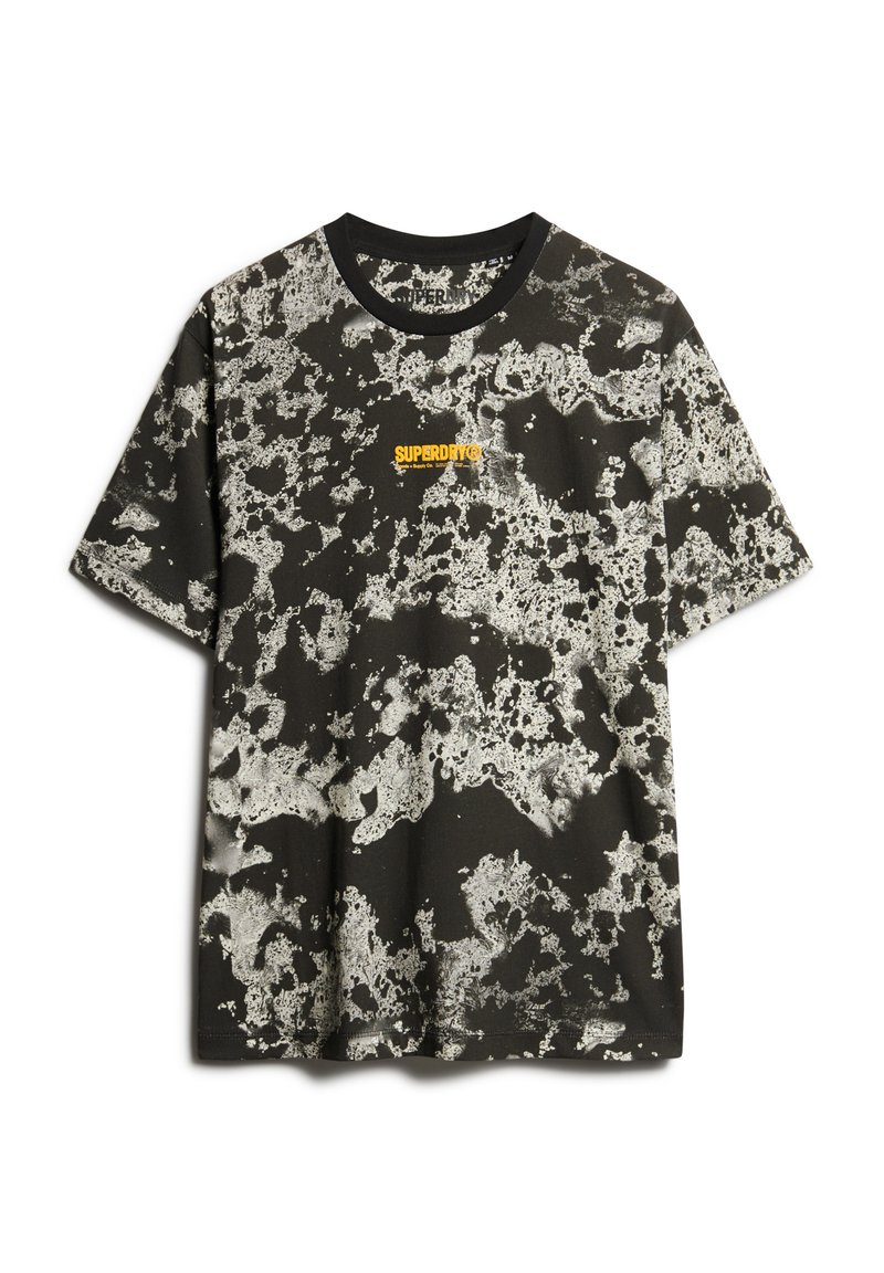 Superdry & Co T-shirt print gemêleerd zwart Superdry & Co T-shirt print gemêleerd zwart