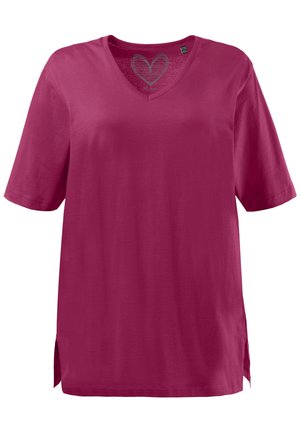 Ulla Popken, T-shirt basique - magnolienrot