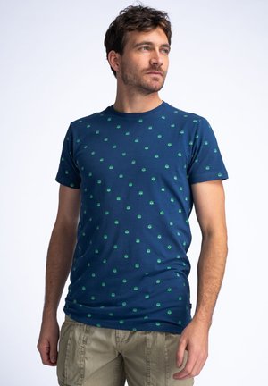 Petrol Industries Print T-shirt - petrol blue