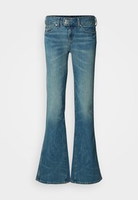 WHISKERED LOW RISE BOOTCUT JEANS - Bootcut jeans - denim medium