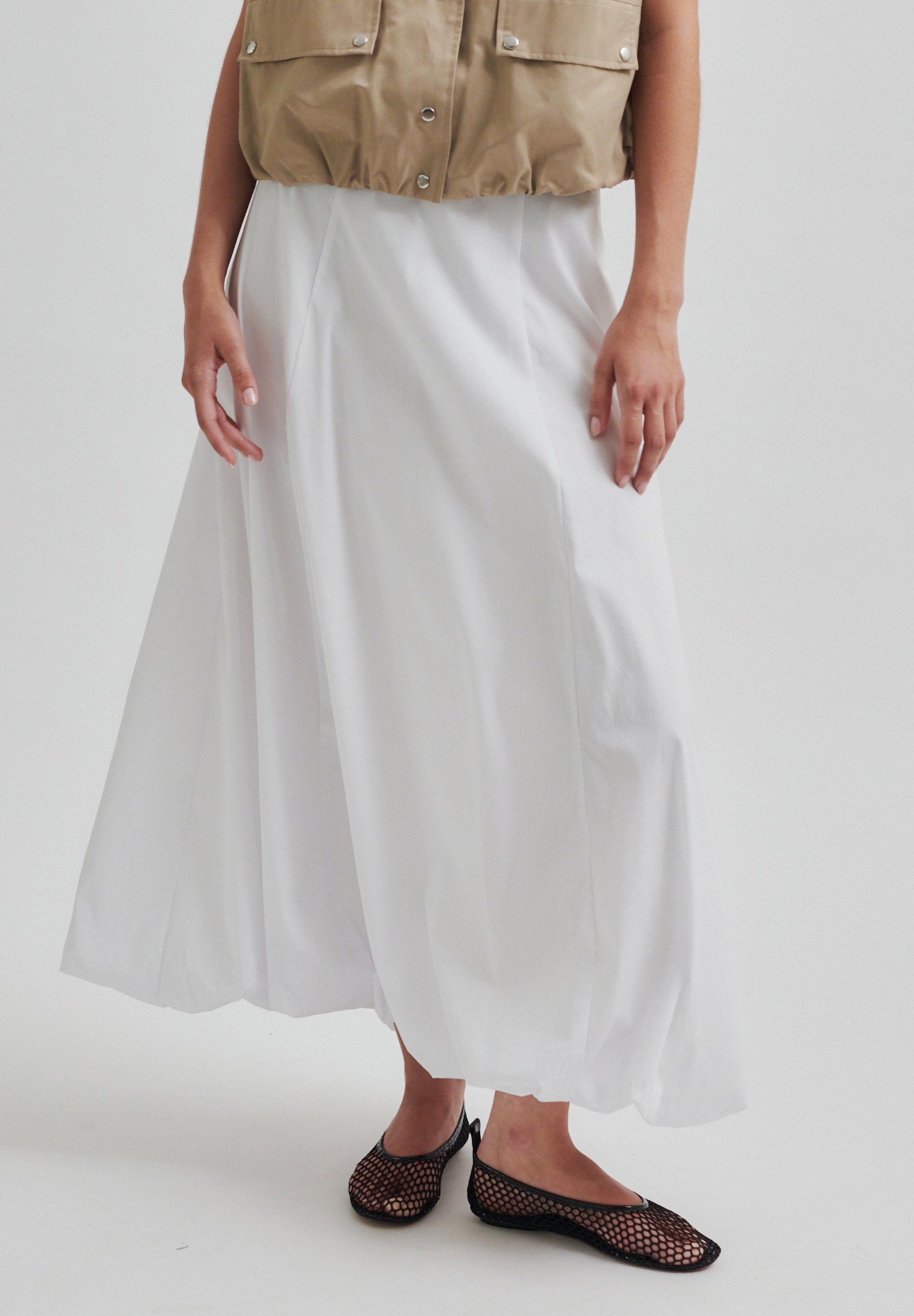 Andmary Lindsay balloon skirt andmary Lindsay balloon skirt White