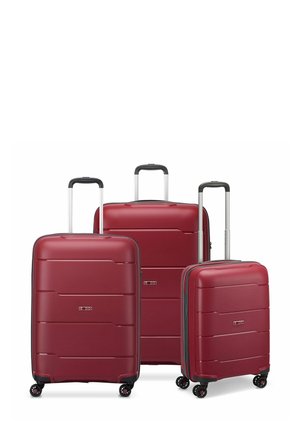 GALAXY SET 3-TEILIG - Wheeled suitcase - dark red