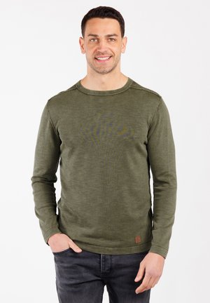 Key Largo ANGELO ROUND - Sweatshirt - urban khaki