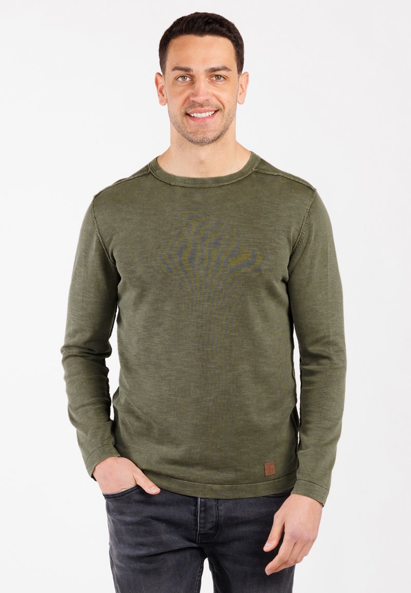 Key Largo ANGELO ROUND - Sudadera - urban khaki