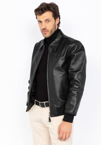 Schott Skinnjacka - noir