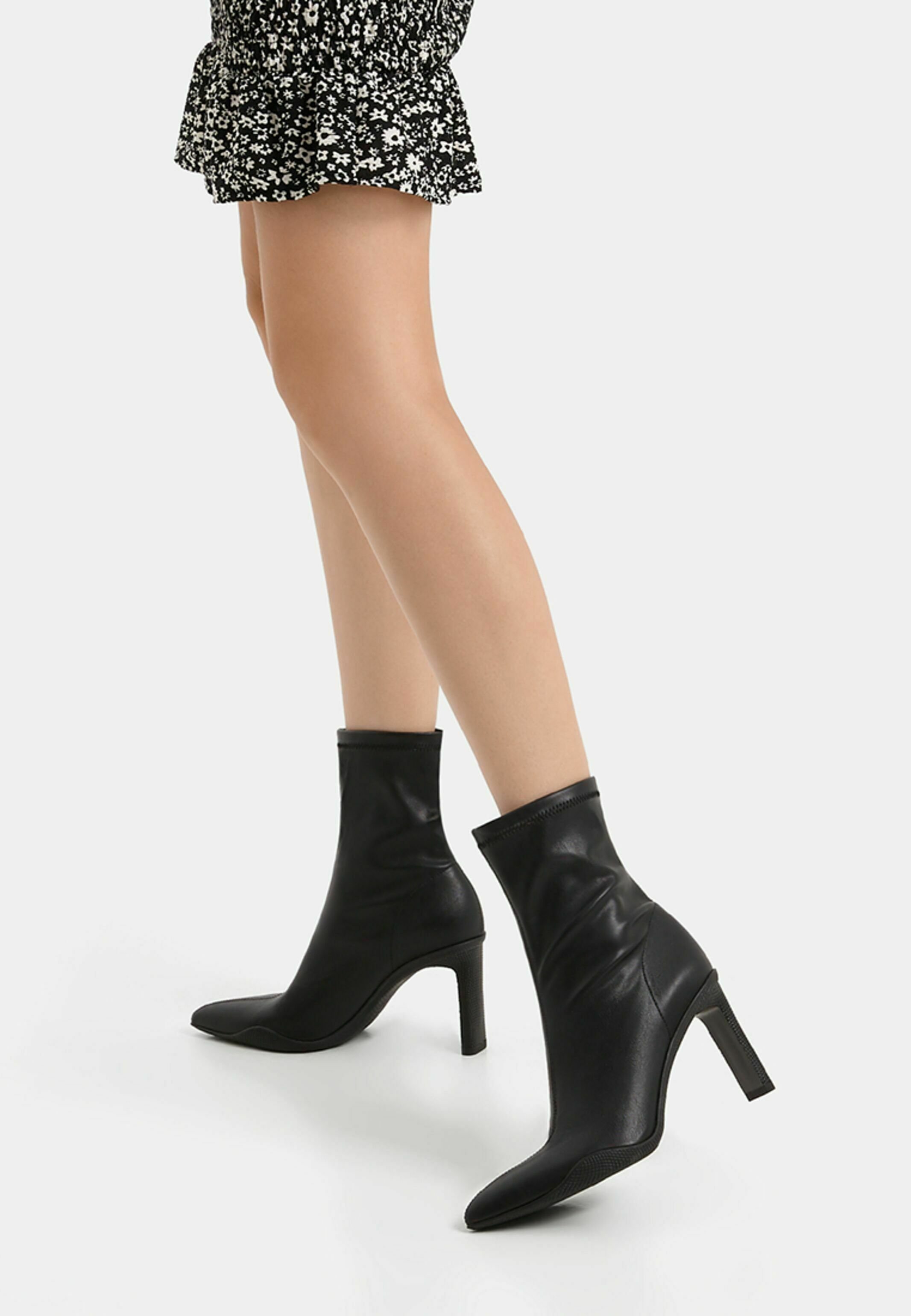 Bershka Stivaletti con tacco - black/nero - Zalando.it