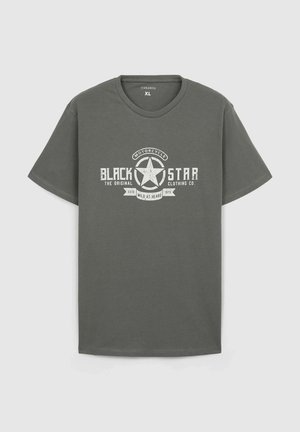 Terranova, SCRITTA MOTO CON STELLA - T-shirt con stampa - salvia