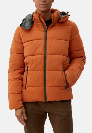 s.Oliver MIT KAPUZE - Winterjas - dark orange