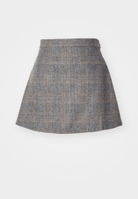 CHECK SKIRT - A-line skjørt - grey brown