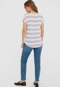 Vero Moda VMWIDE STRIPE  - Tričko s potlačou - lavendula