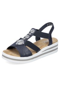 Rieker Sandales compensées - bleu