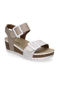Josef Seibel Sandály na platformě - offwhite kombi