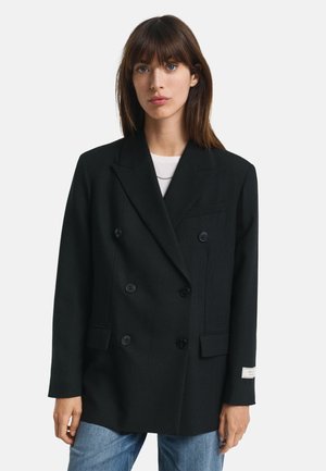 HOPSACK  - Halflange jas - black