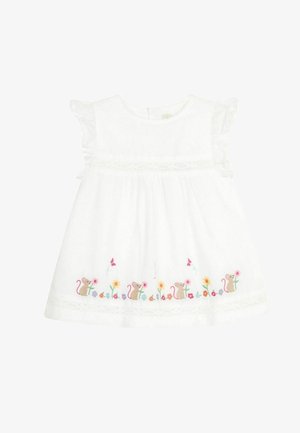 JoJo Maman Bébé MOUSE EMBROIDERED REGULAR FIT - T-shirts print - white