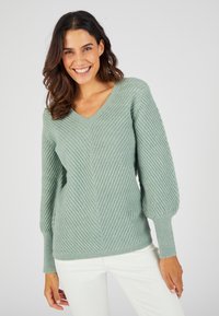 Damart COL V  - Maglione - vert jade