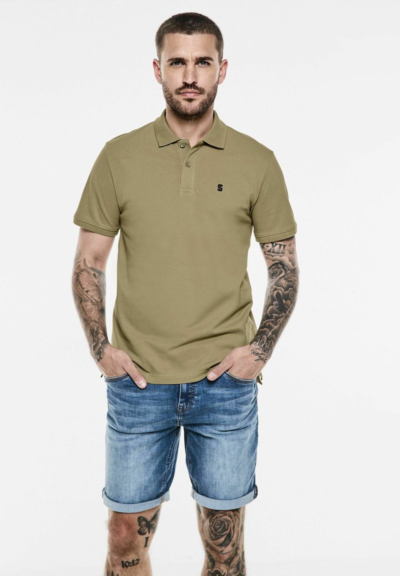 Street One MEN BASIC - Polo - braun