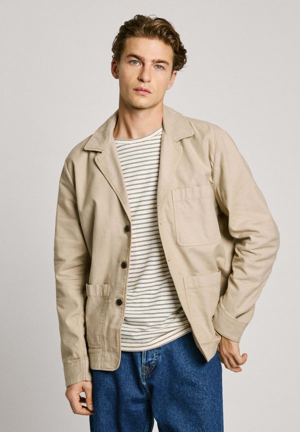 AEDUS - Jeansjacke - light beige