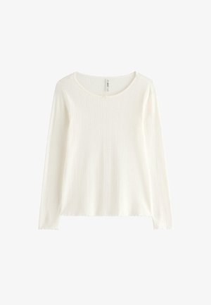 Lindex, LINDEX PYJAMA TOP IN POINTELLE LINDEX - Nattøj trøjer - off white