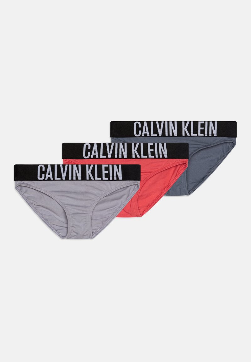 Calvin Klein Underwear 3 PACK - Σλιπ - crimson fruit/lilac grey/grisaille