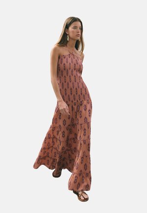 Brownie LARGO ESTAMPADO - Robe longue - terracota
