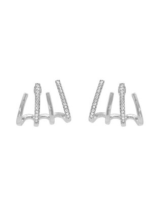 4-IN-1 RUNA - Pendientes - silberfarben poliert