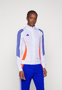 adidas Performance TIRO24 WOMEN - Training jacket - white/app solar red/lucid blue