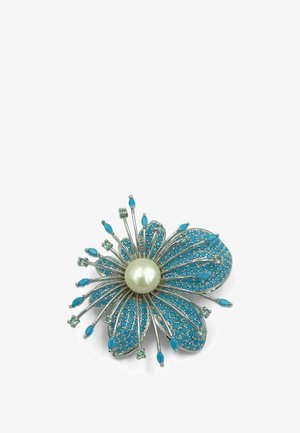HEBE JEWELS, OCEAN FLOWER - Spilla - silver-coloured türkis