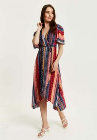 Liquorish PAISLEY PRINT MIDI WRAP  - Day dress - multicoloured