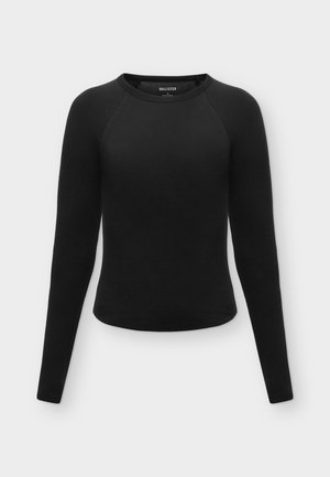 Hollister Co., CREW RAGLAN  - Μπλούζα με μακριά μανίκια - black