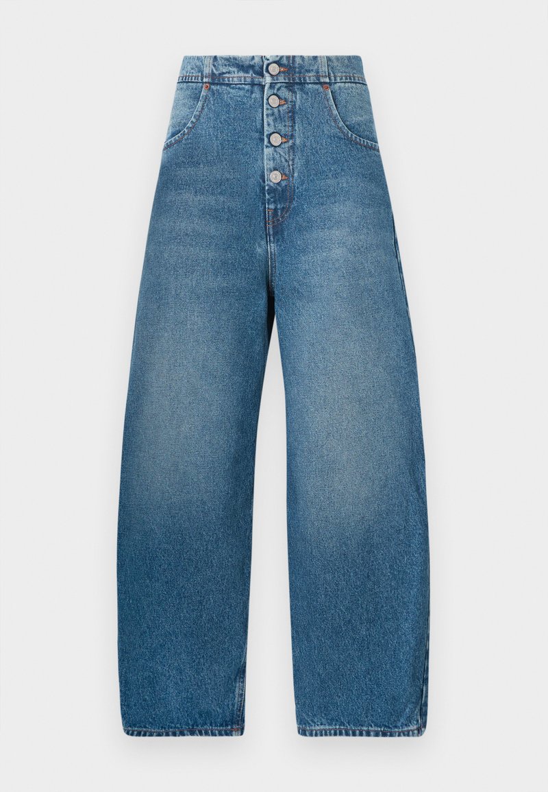 MM6 Maison Margiela PANTS POCKETS - Wide leg - light blue/ljusblå ...