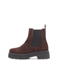 Woden CHELSEA  - Botines con plataforma - chocolate