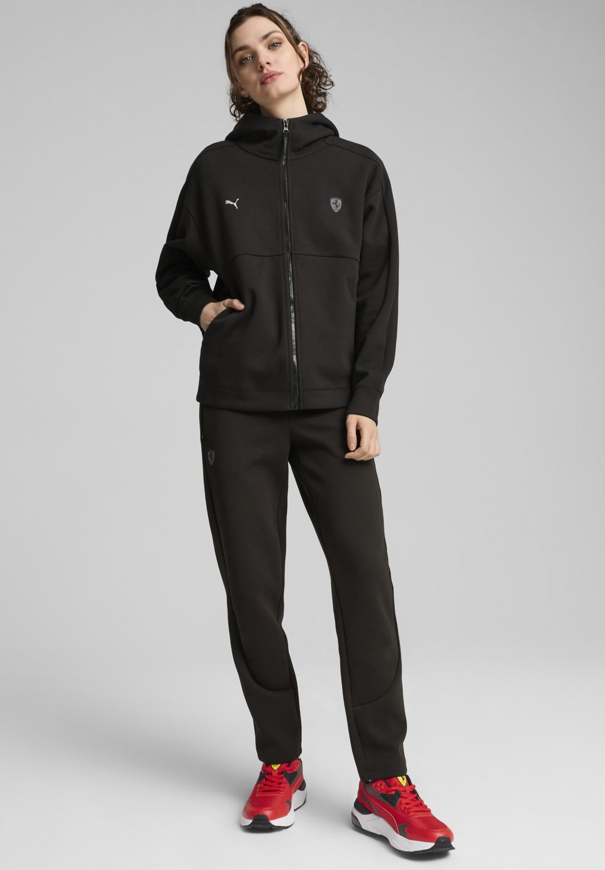 jacket sudadera puma ferrari negra para hombre