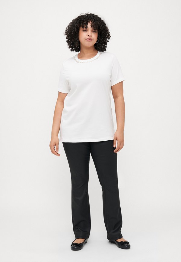 CARJULIA LIFE O NECK TEE  - Print T-shirt - cloud dancer2