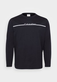 SPLIT LINE LOGO - Top s dlouhým rukávem - black