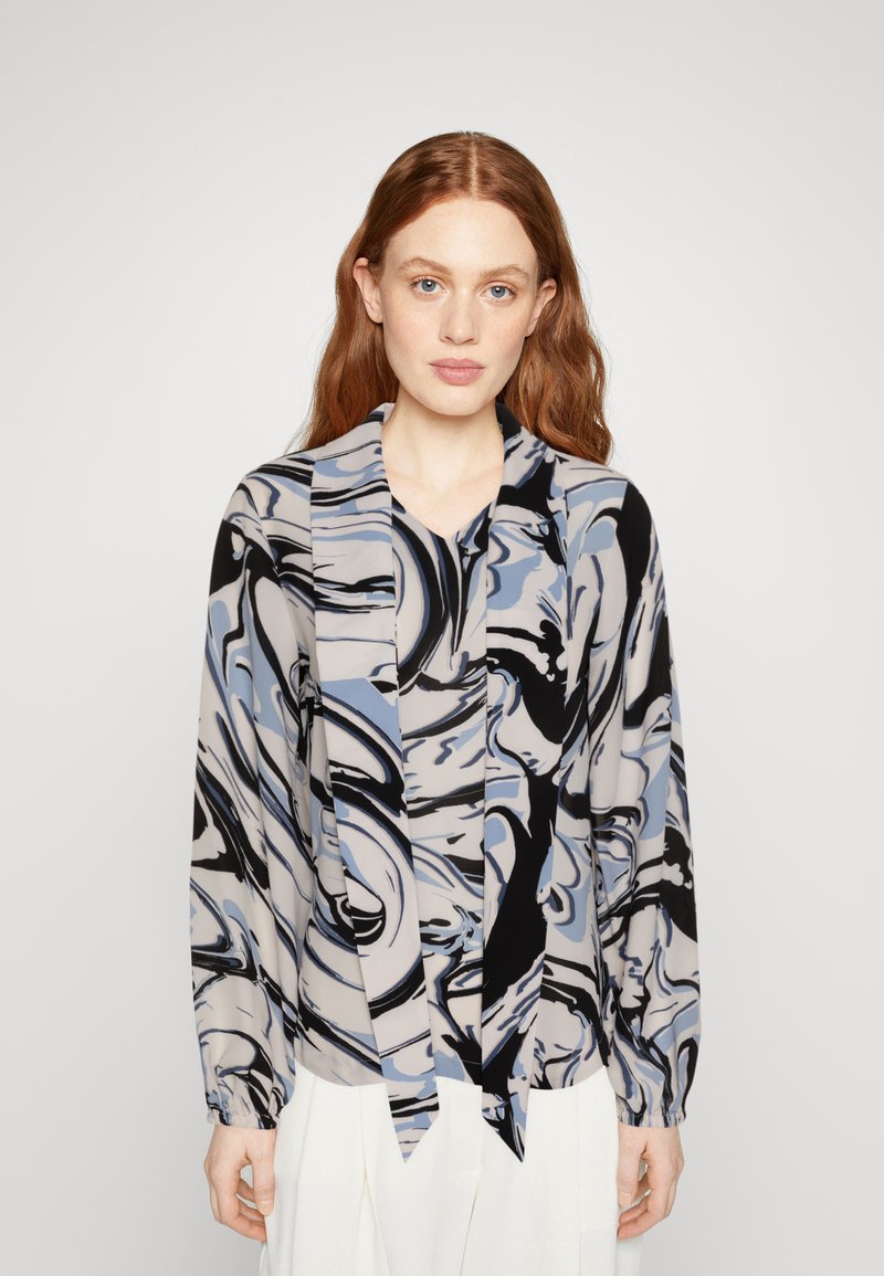 Marks & Spencer TIE V NECK Bluse ivory mix/offwhite Zalando.de