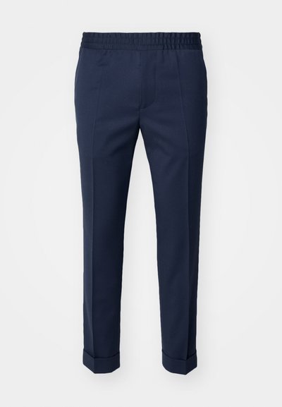 Filippa K TERRY CROPPED TROUSERS - Hlače - dusk blue