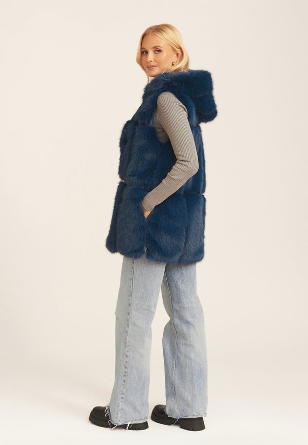 SOFT TOUCH FUR LONGLINE GILLET - Waistcoat2