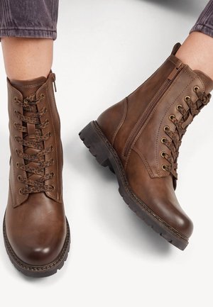Tamaris, Bottines à lacets - cognac