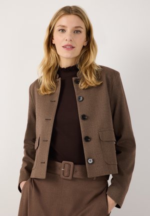 More & More, MORE & MORE MODERNER KURZBLAZER - Blazer - brown melange