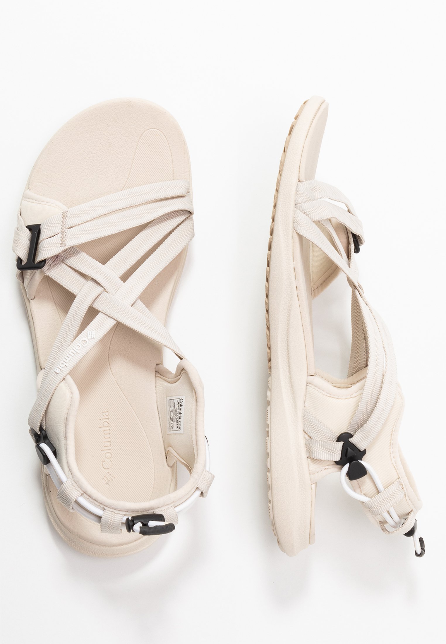 beige walking sandals