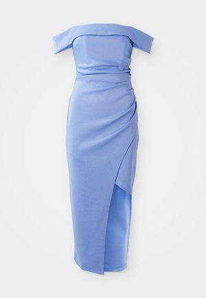 WEDDING VINCENZO ROUCHED MIDI - Etuikjole - dusty blue