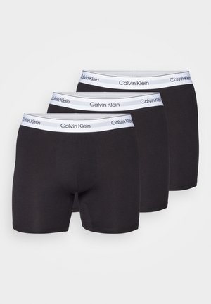 BOXER BRIEF 3 PACK MODERN COTTON STRETCH - Úzke boxerky - black