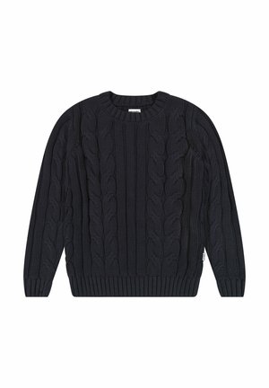 Wrangler LONG SLEEVE CABLE CREW - REGULAR FIT - Maglione - dark navy