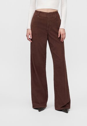 Vero Moda Tall, VMKATA MARLA WIDE PANTS - Pantalon classique - cocoa brown