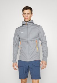 Mammut ULTIMATE HOODED JACKET MEN - Casaco softshell - granit