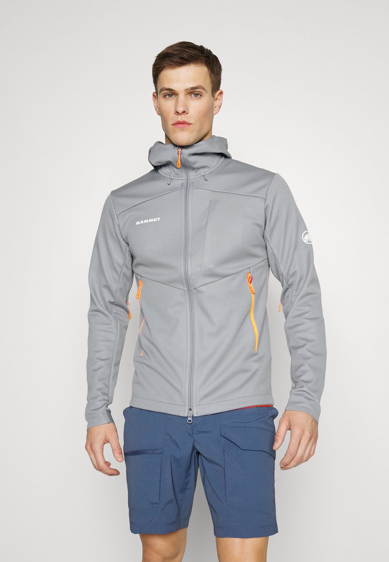 Mammut ULTIMATE HOODED JACKET MEN - Casaco softshell - granit