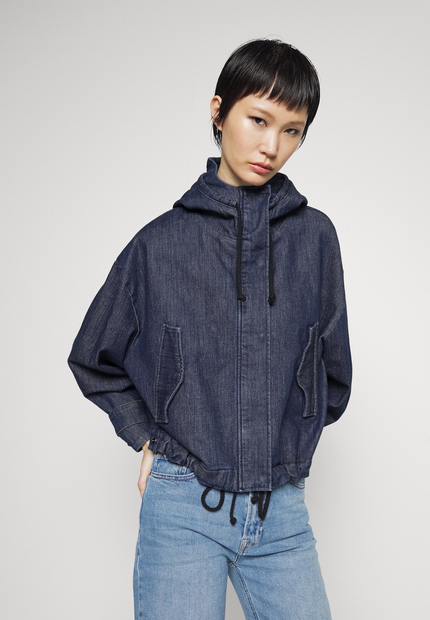 denim anorak jacket