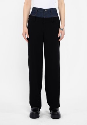 DIONNE PANT - Kalhoty - black/indigo