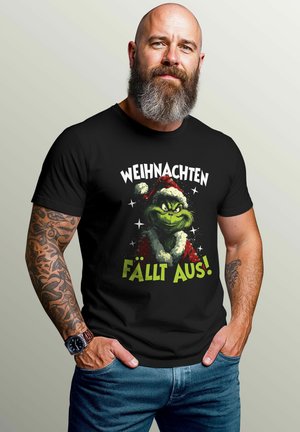 Print T-shirt - schwarz